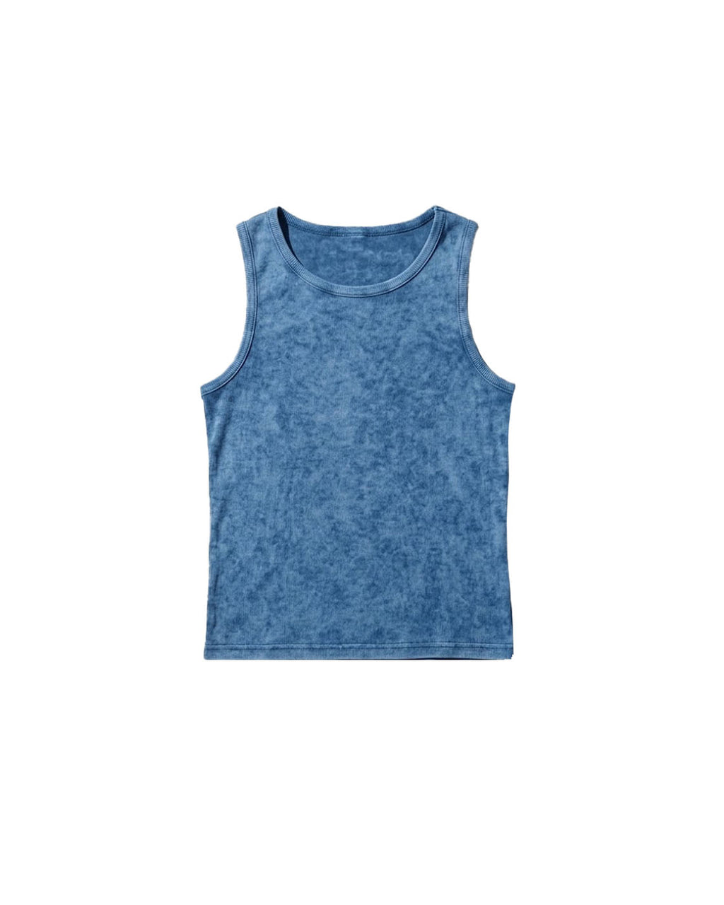 WITTH x Garsly Blue Tank Top — front view
