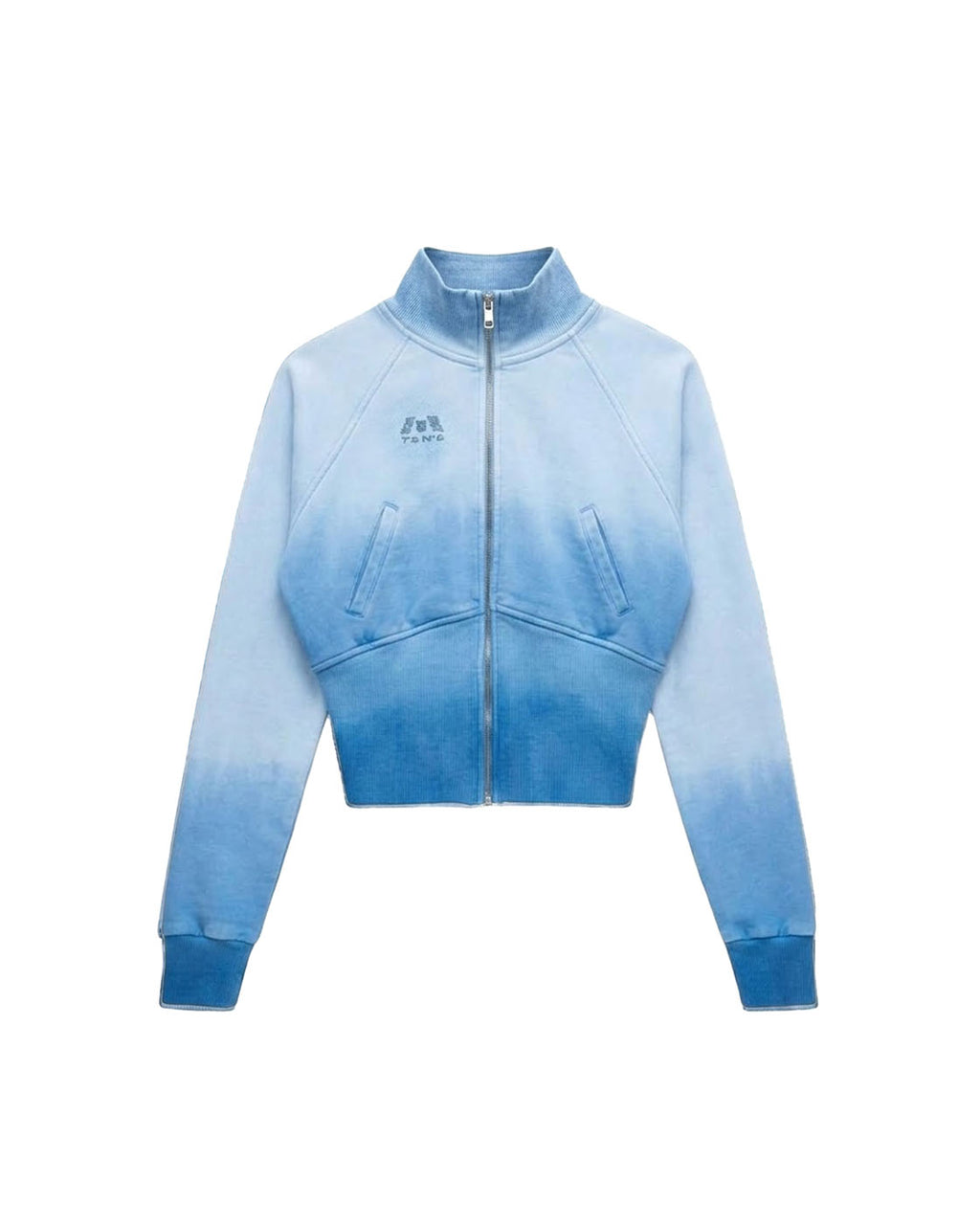 WITTH x Deja Blue Corset Zip Up — front view