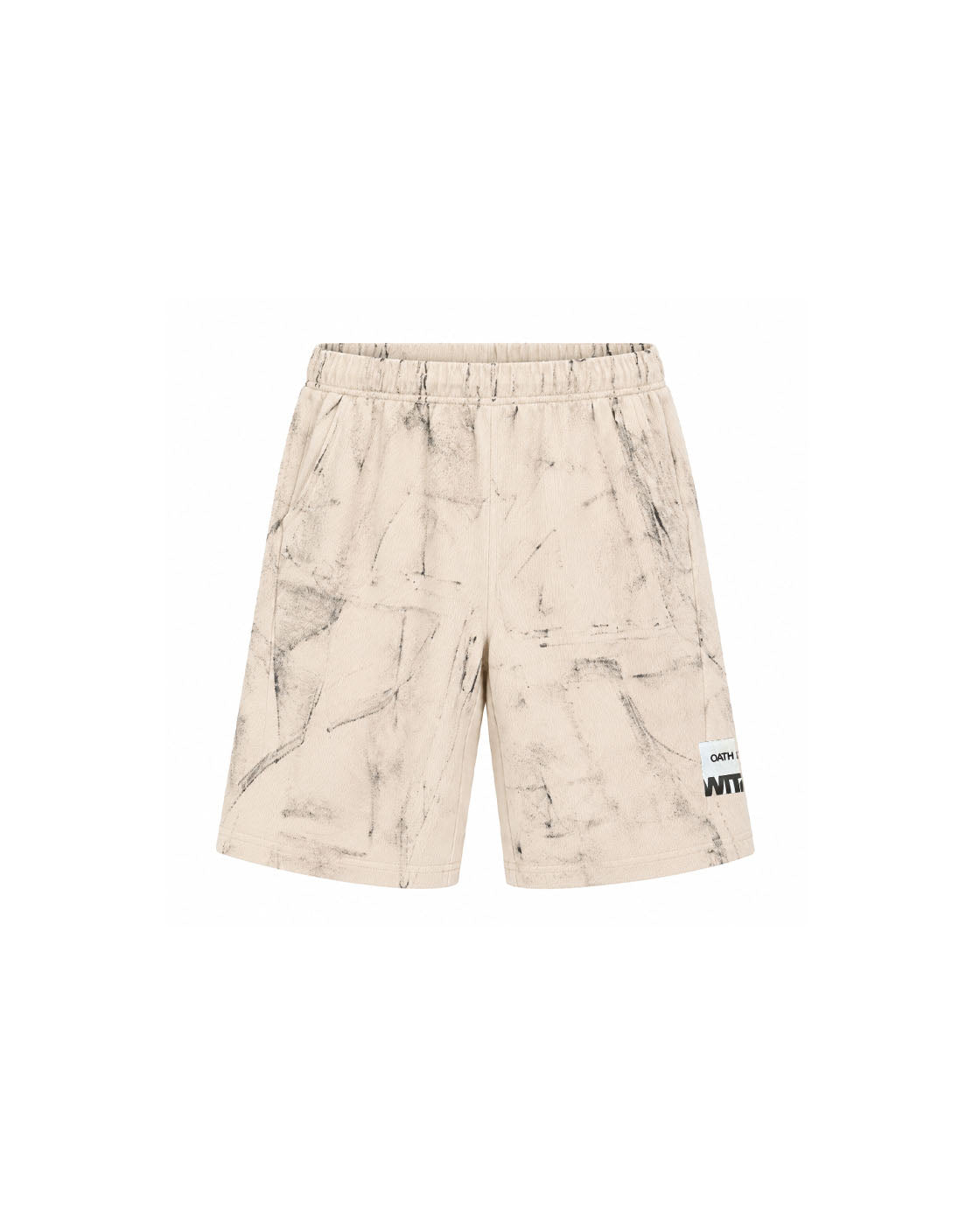 WITTH x Oath İstanbul White Jorts — front view