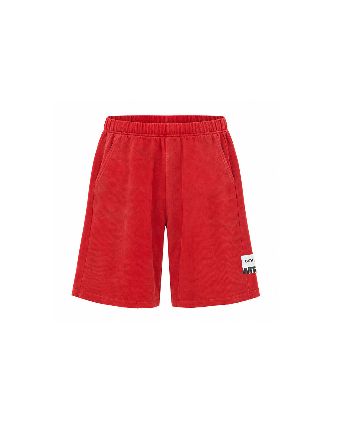 WITTH x Oath İstanbul Red Jorts — front view
