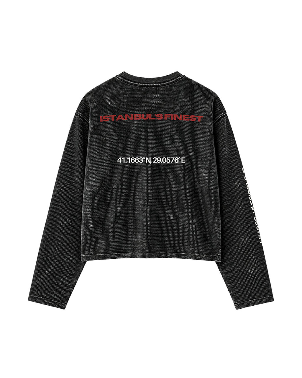 WITTH x STILLAWAKE Anthracite ISTNBL’S FNST Longsleeve — back view