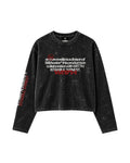 WITTH x STILLAWAKE Anthracite ISTNBL’S FNST Longsleeve — front view