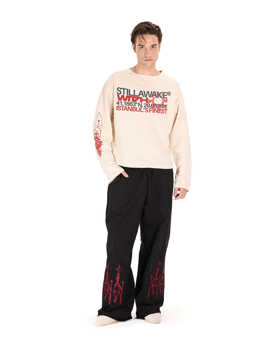 WITTH x STILLAWAKE Ecru ISTNBL’S FNST Longsleeve — product photo