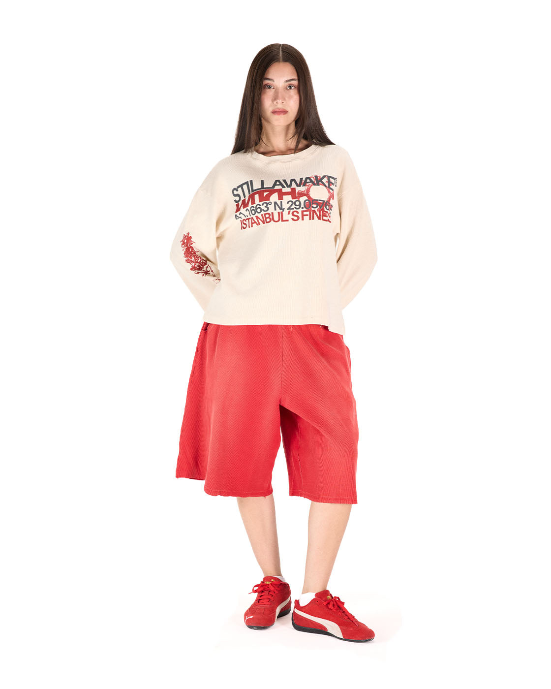 WITTH x STILLAWAKE Ecru ISTNBL’S FNST Longsleeve — product photo