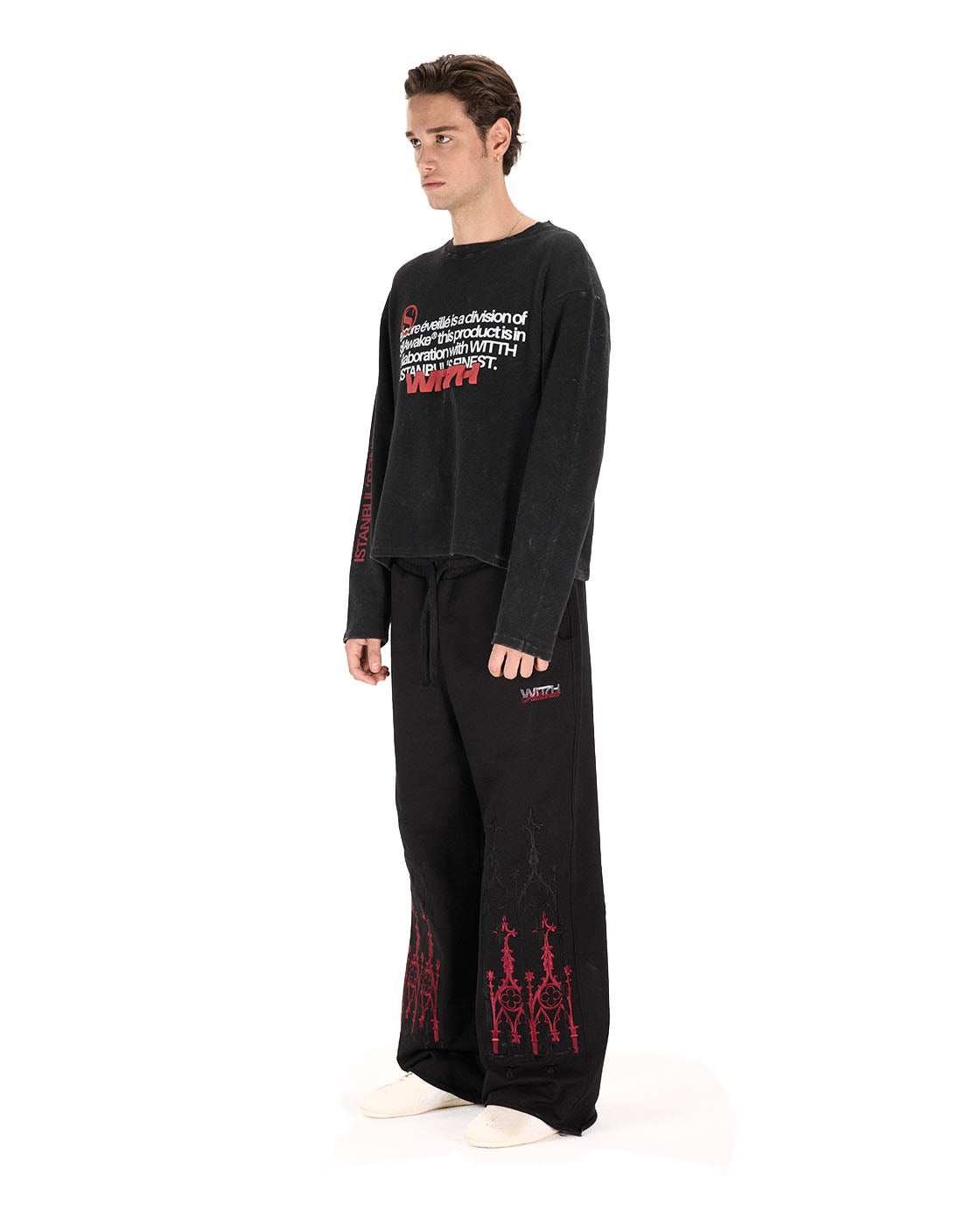 WITTH x STILLAWAKE Anthracite ISTNBL’S FNST Longsleeve — product photo