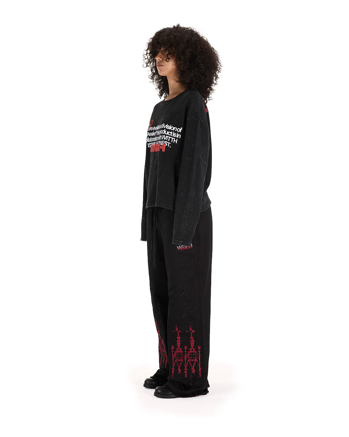 WITTH x STILLAWAKE Anthracite ISTNBL’S FNST Longsleeve — product photo