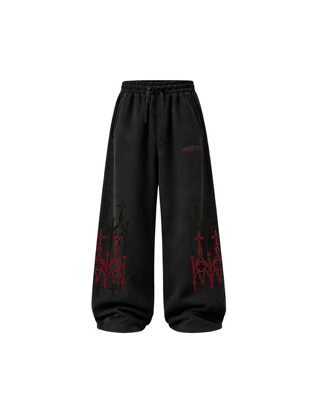WITTH x STILLAWAKE Black Finest Sweatpant — front view