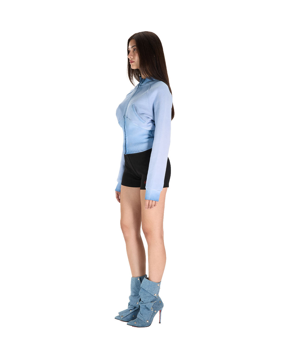 WITTH x Deja Blue Corset Zip Up — product photo