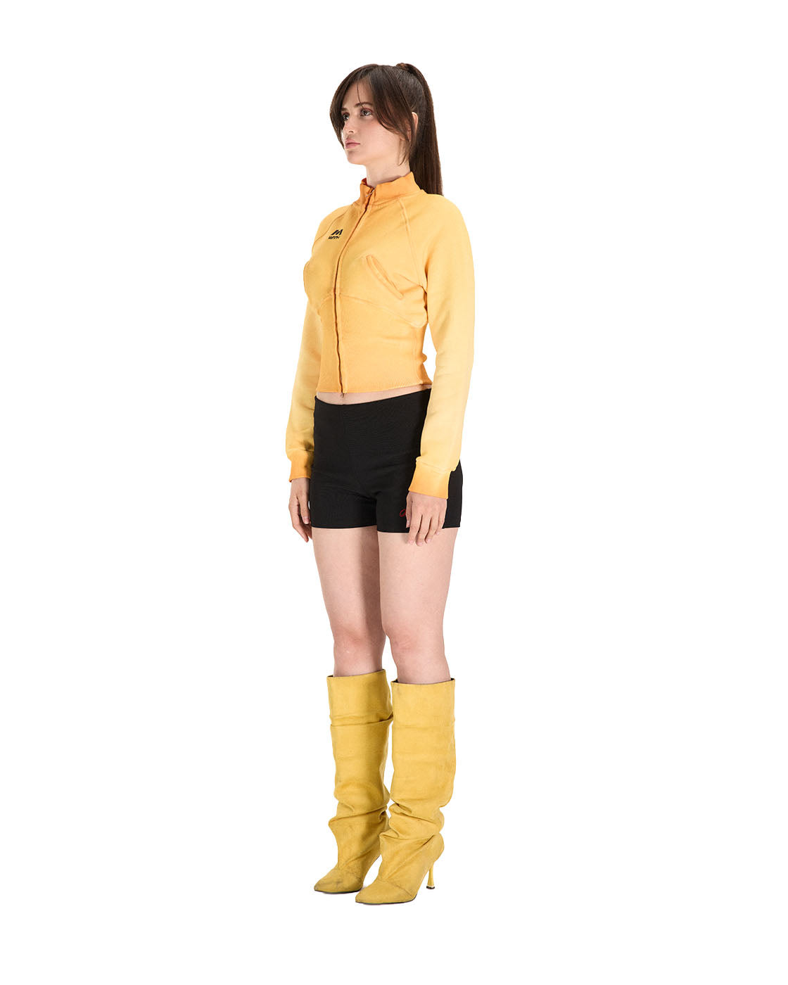 WITTH x Deja Yellow Corset Zip Up — product photo
