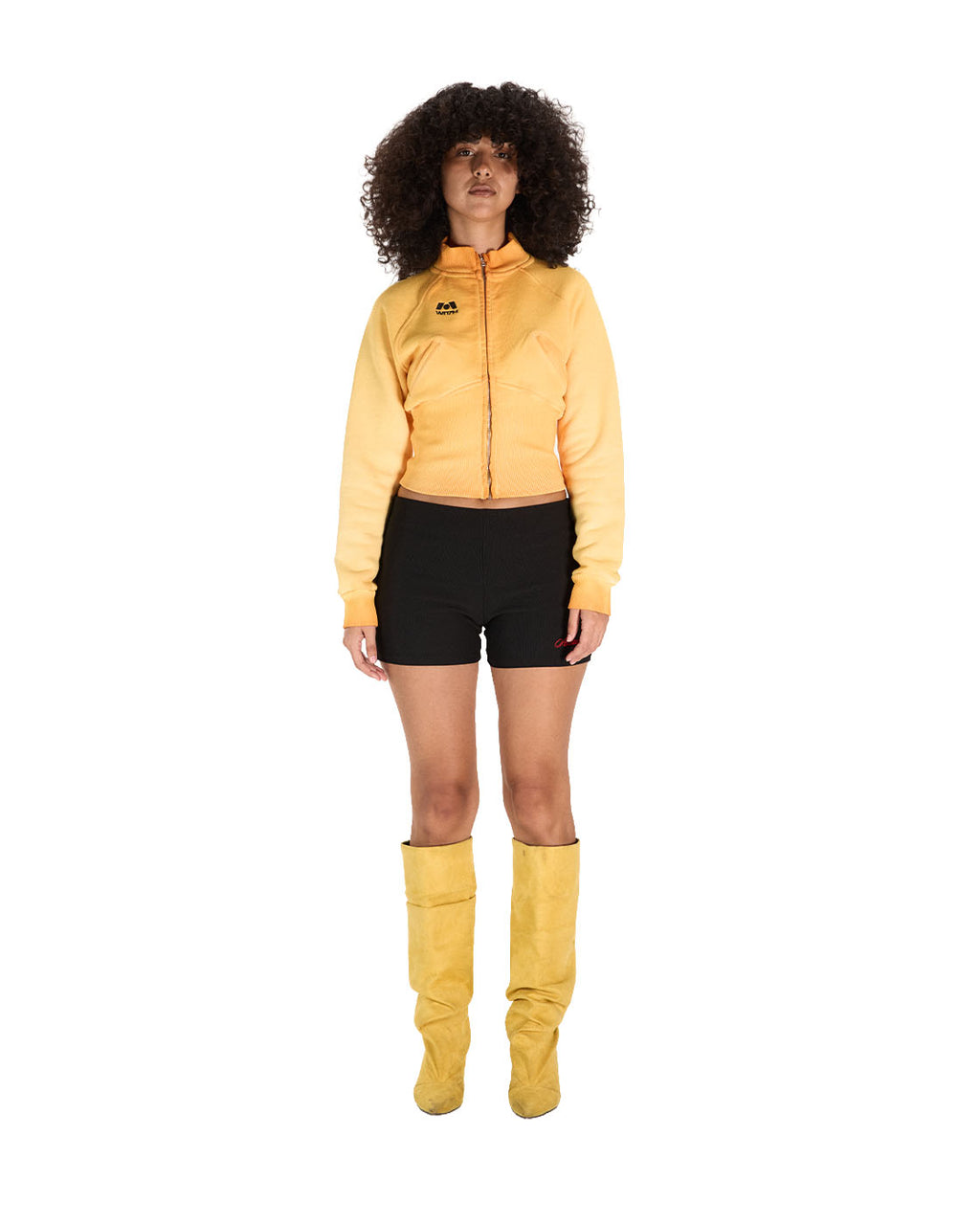 WITTH x Deja Yellow Corset Zip Up — product photo