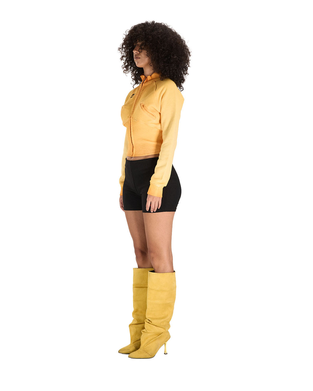WITTH x Deja Yellow Corset Zip Up — product photo
